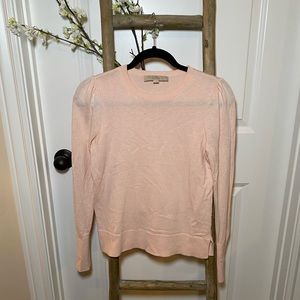 LOFT pink crewneck sweater